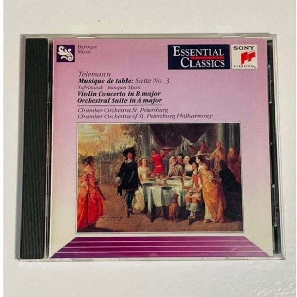 CD Telemann, Petersburg Chamber Orchestra, Gosman -Banquet Music, Violin Concert - Picture 1 of 2